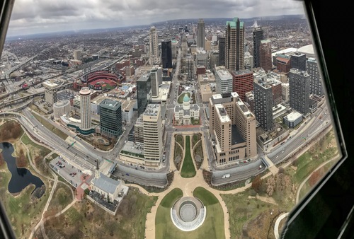 Gateway Arch view from the top